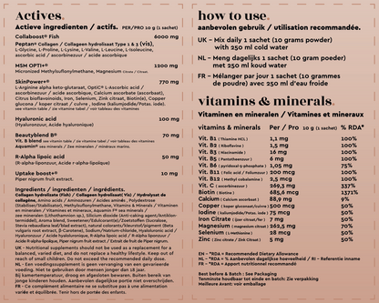 Marine (Poisson) Collagen Beauty Blend (3 mois, 90 sachets)]